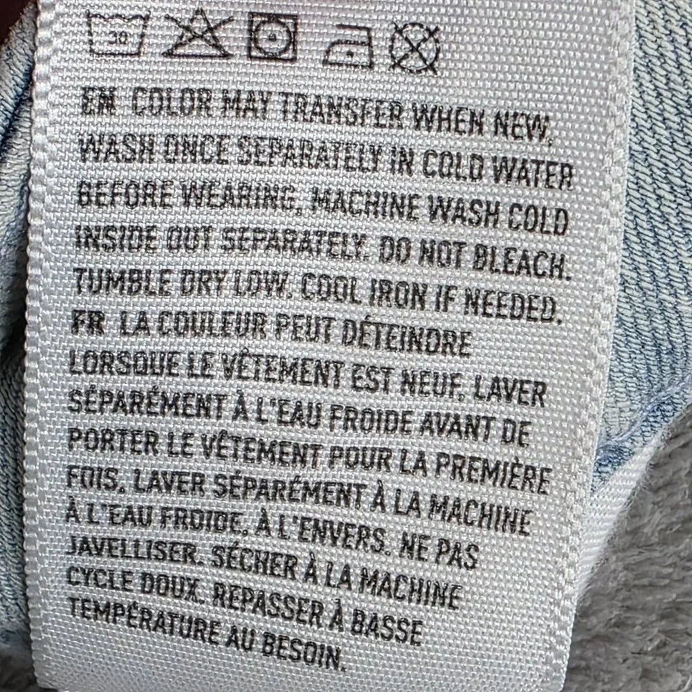 Womens American Eagle Hi-Rise Blue Denim Jegging Distressed Light Wash Size 12